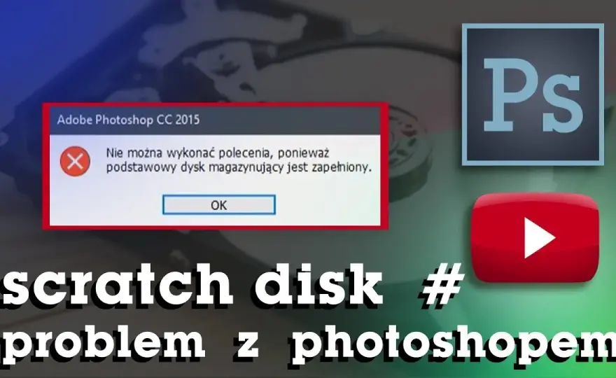 Photoshop: Dysk magazynujący pełny? Szybkie rozwiązanie i optymalizacja