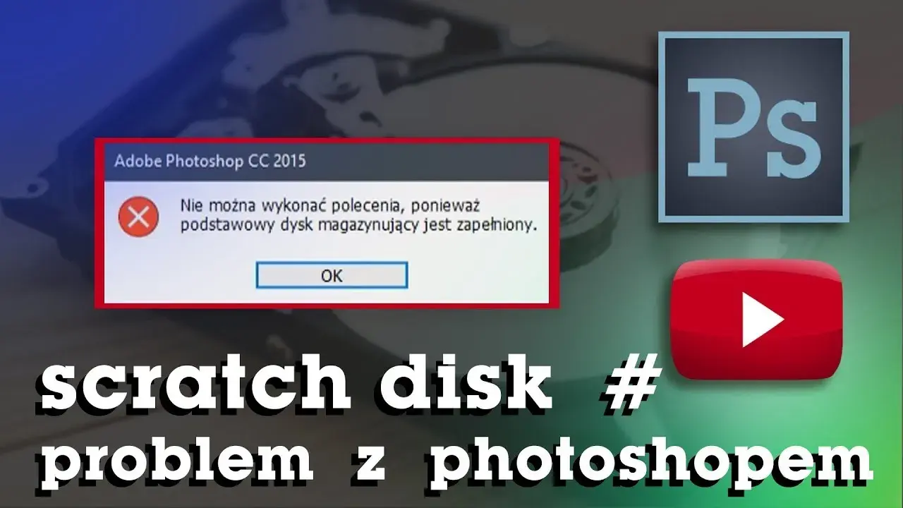 Photoshop: Dysk magazynujący pełny? Szybkie rozwiązanie i optymalizacja