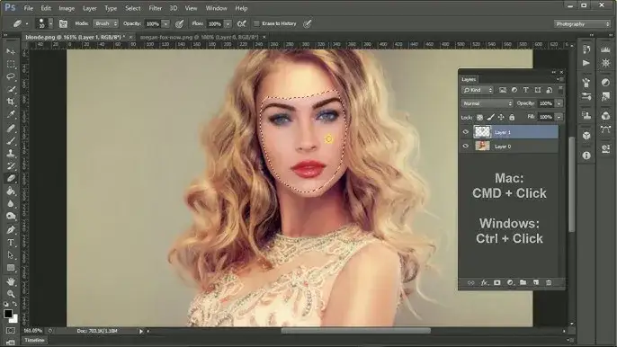 Zdjęcie Jak rozjaśnić twarz w Photoshopie: naturalny efekt krok po kroku